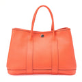 Hermes Hermes Garden Party TPM Negonda Tote Bag Orange Poppy Silver-Tone Hardware, Pre-Owned