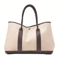 Hermes Hermes Garden Party PM Toile Officer Brown Silver-Tone Hardware, Pre-Owned