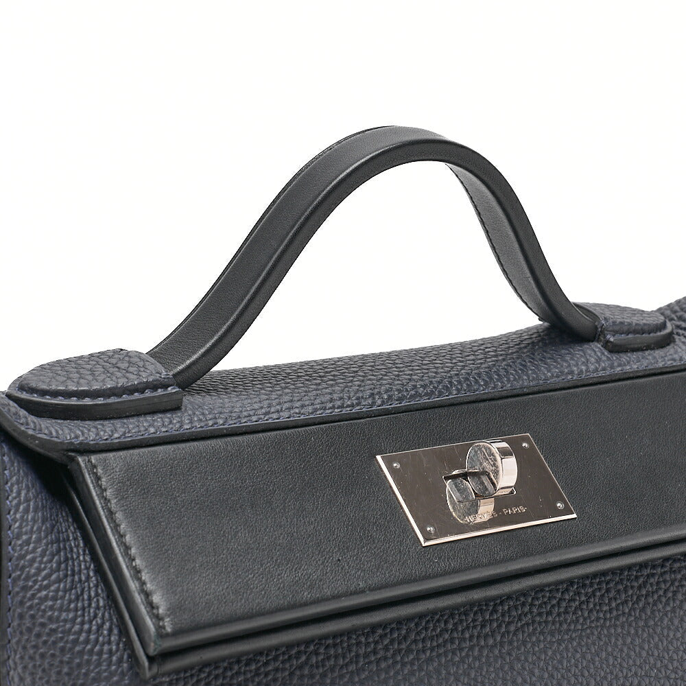 Hermes Hermes Vanquatre 29 24/24 Togo 2-Way Shoulder Blue New Silver-Tone Hardware, Pre-Owned