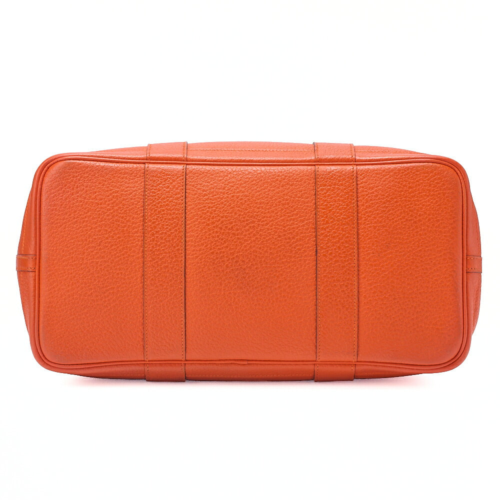 HERMES Herm?s Garden Patty PM Negonda Tote Bag Orange Poppy Silver-Tone Hardware, Pre-Owned