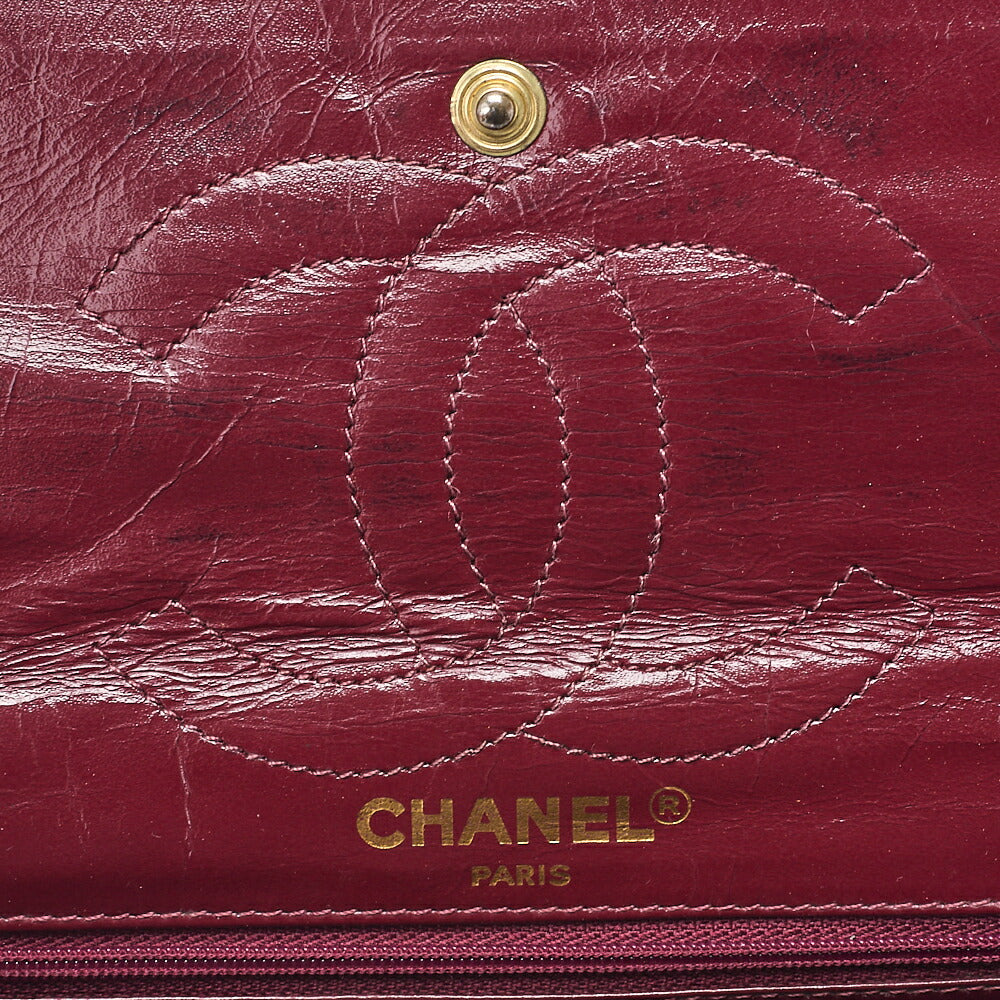 CHANEL Lambskin Matelasse Paris Limited Double Flap Chain Shoulder Bag Black Gold-Tone Hardware, Pre-Owned