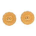 CHANEL Coco Mark 95A Earrings GP Gold (Gold Plated)Gold-Tone Hardware, Pre-Owned