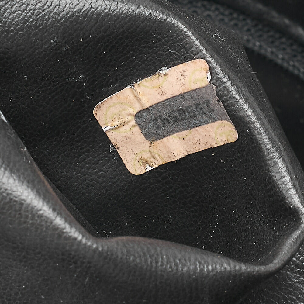 CHANEL Lambskin V-Stitch with Circle Charm Handbag Black Gold-Tone Hardware, Pre-Owned
