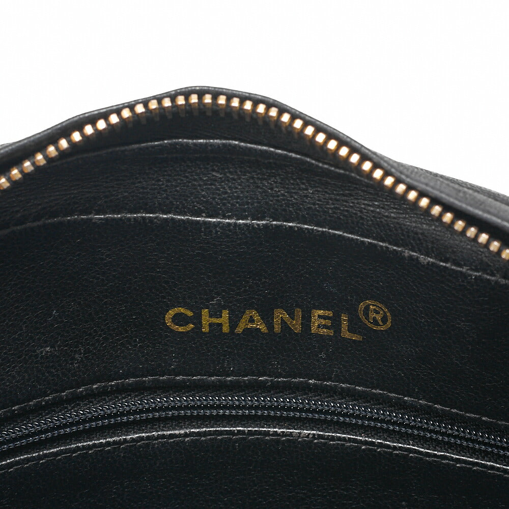 CHANEL Lambskin Matelasse Diana Flap Visual Chain Shoulder Black Gold-Tone Hardware, Pre-Owned