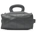 CHANEL Handbag Choco Bar Logo Coco Mark Caviar Skin Black Silver-Tone Hardware, Pre-Owned