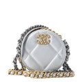 CHANEL Shoulder Bag Tote Bag 19 Matelasse Chain Shoulder Lambskin Silver Gold-Tone Hardware Pre-Owned