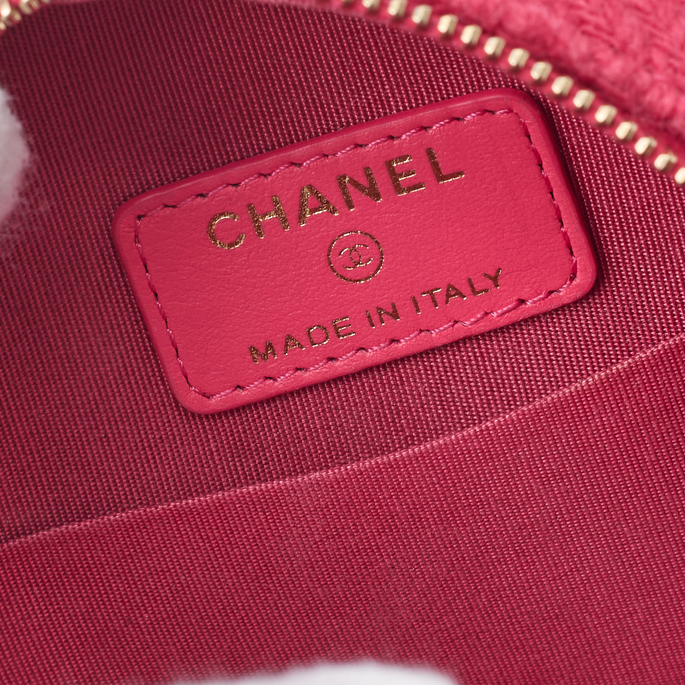 CHANEL 19 Matelasse Chain Shoulder Tote Bag Tweed Pink Gold-Tone Hardware Pre-Owned