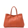 HERMES Garden Party PM Handbag, Shoulder Bag, Negonda, Capucine, Silver Metal Fittings, Pre-Owned