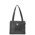 CHANEL Shoulder Bag Matelassé Turnlock Lambskin Silver-Tone Hardware, Pre-Owned