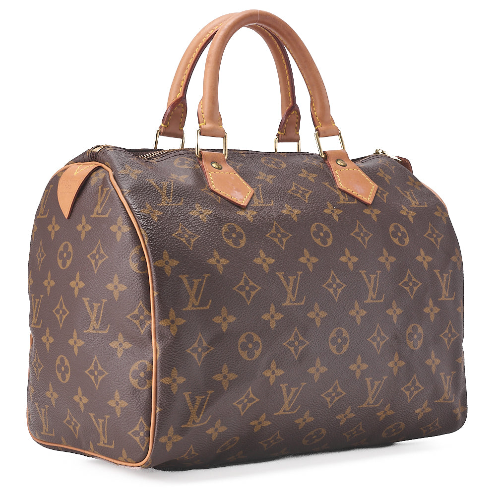 Louis Vuitton Monogram Speedy 30 Handbag M41526 Brown / Pre-owned