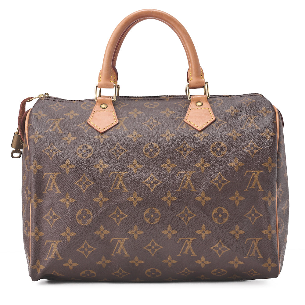 Louis Vuitton Monogram Speedy 30 Handbag M41526 Brown / Pre-owned