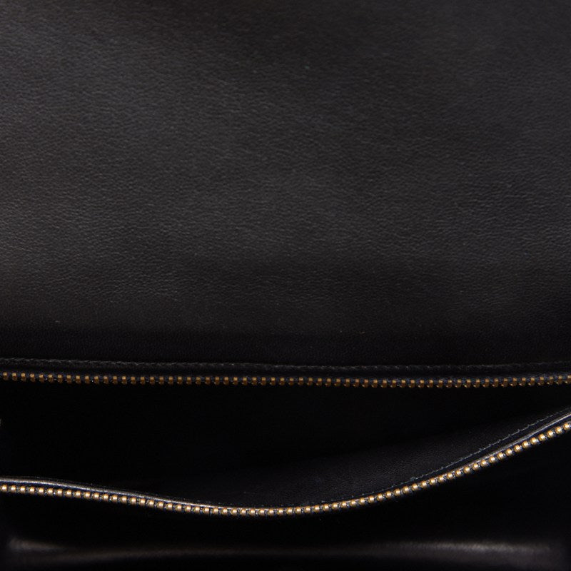 HERMES Constance 23 Shoulder Bag, Mini Shoulder Bag, Box Calf, Black, Gold-Tone Hardware, Pre-Owned