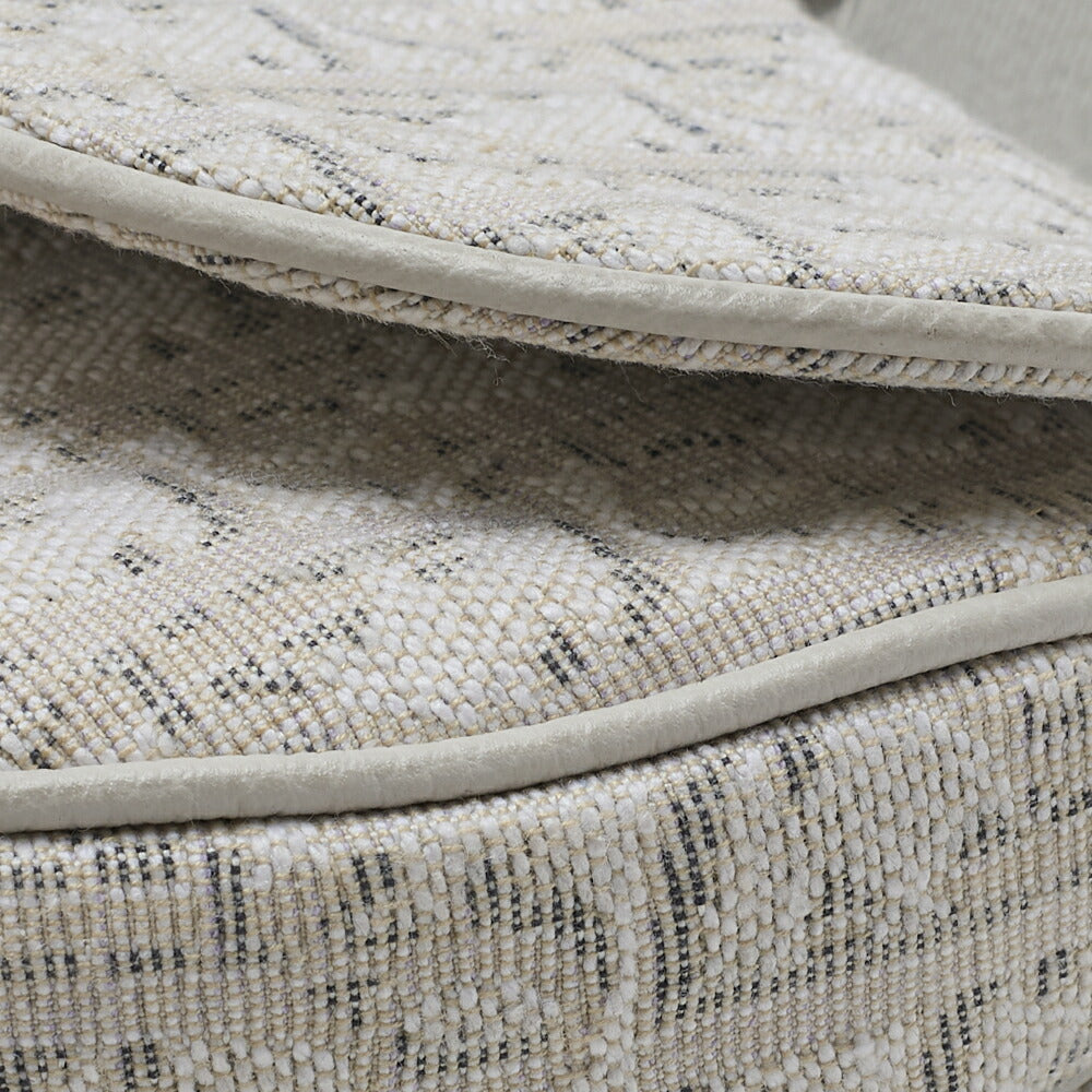 Dior Jacquard Trotter Saddle Bag Canvas White Silver-Tone Hardware, Pre-Owned