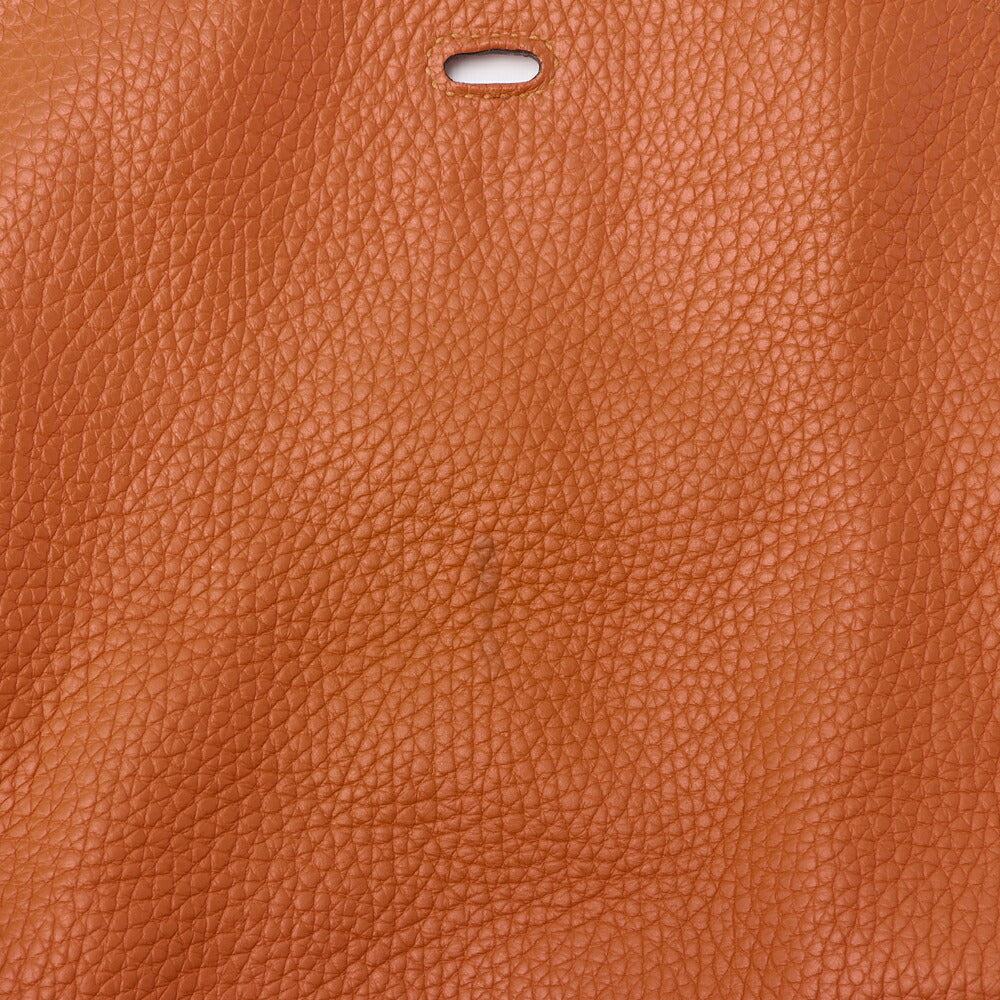 HERMES Lindy 34 Shoulder Bag Tryon Clemence Orange Poppy Silver-Tone Hardware Pre-Owned
