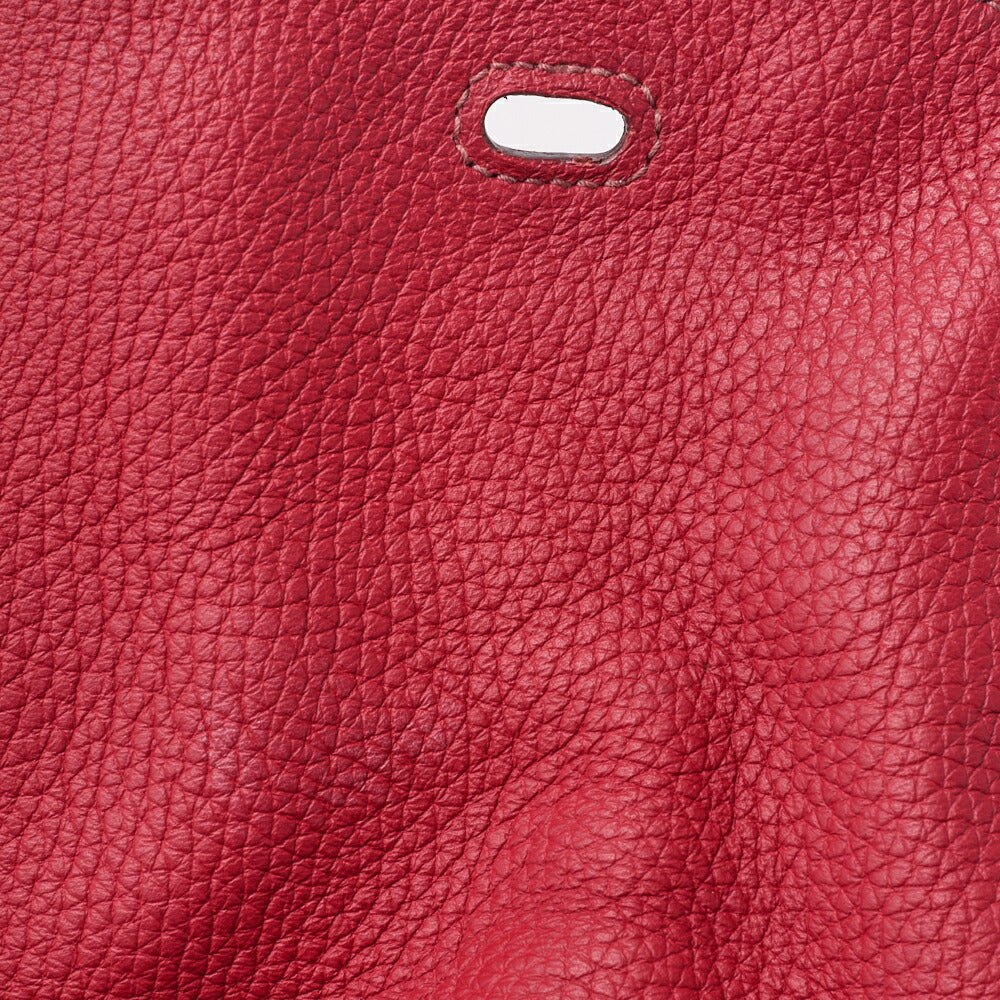 HERMES Lindy 30 2WAY Shoulder Bag Tryon Clemence Rouge Casaque Silver-Tone Hardware Pre-Owned