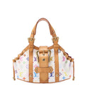 Louis Vuitton Handbag Teda PM Monogram Multicolor Canvas White Gold-Tone Hardware Pre-Owned
