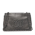 Chanel Matelasse Caviar Skin Chain Shoulder Bag Silver-tone / Pre-owned