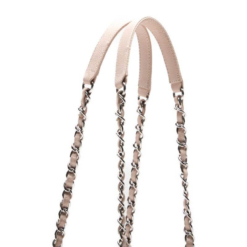 CHANEL Handbag Matelasse Coco Mark 2WAY Caviar Skin Pink Silver-Tone Hardware Pre-Owned