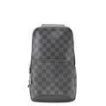 Louis Vuitton Shoulder Bag, Damier Infini, Black Noir, Silver-Tone Hardware, Pre-Owned